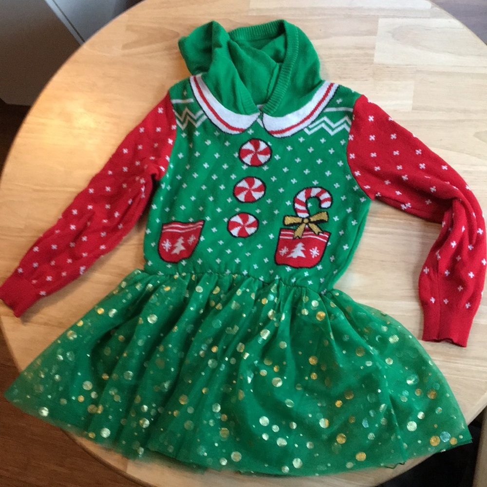 Holiday sweater dress